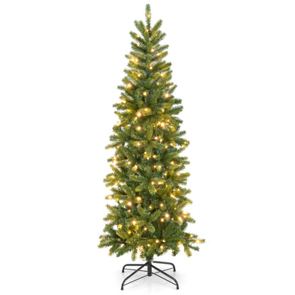 Pencil Christmas Tree, 180 LED Lights, Warm White Multi-Color, Green Christmas Tree at Gallery Canada