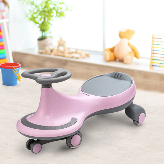 Wiggle Car Ride-On Toy With Flashing Wheels, Pink Push & Pedal Ride On Toys Pink at Gallery Canada