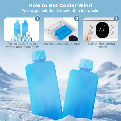 3-in-1 Evaporative Air Cooler, Remote Control, White Air Coolers at Gallery Canada