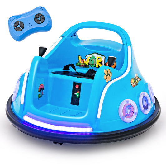 12V Electric Ride On Car, Remote Control, Flashing LED Lights, Navy Powered Ride On Toys Navy at Gallery Canada