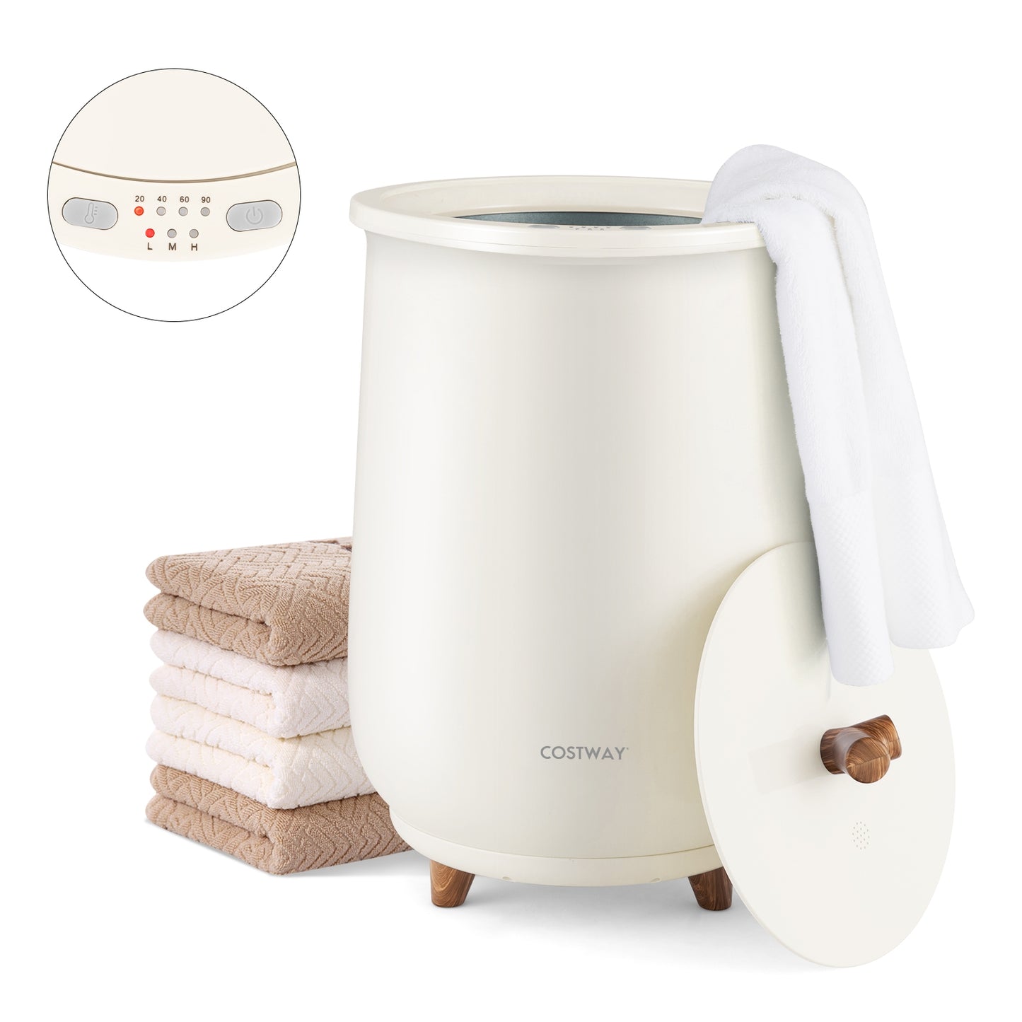 23L Large Luxury Towel Warmer, Gray Dryers at Gallery Canada
