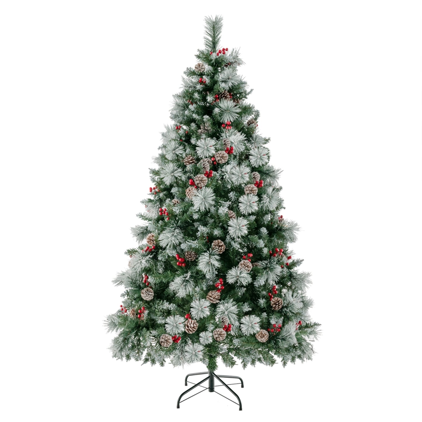 6 Feet Pre-Lit Artificial Christmas Tree with 350 LED Lights, Green Christmas Tree at Gallery Canada