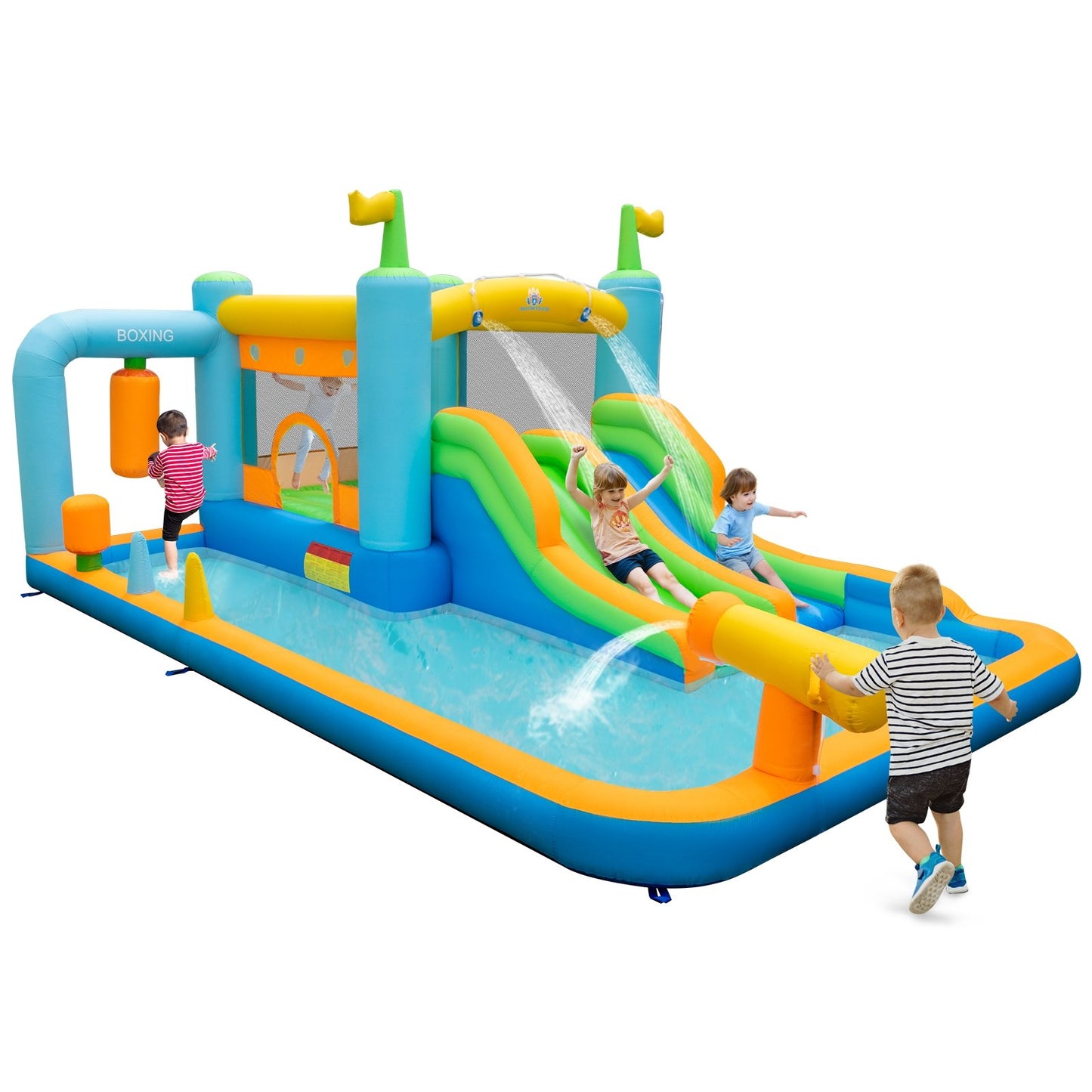 Giant Inflatable Water Slide for Kids Aged 3-10 Years (without Blower)