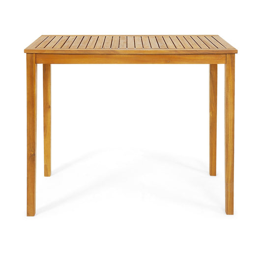 Rectangular Indoor and Outdoor Bar Height Table for Garden, Natural at Gallery Canada