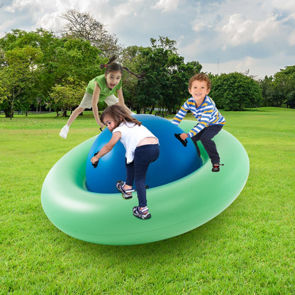 7.5 Foot Giant Inflatable Dome Rocker Bouncer with 6 Built-in Handles for Kids, Green at Gallery Canada