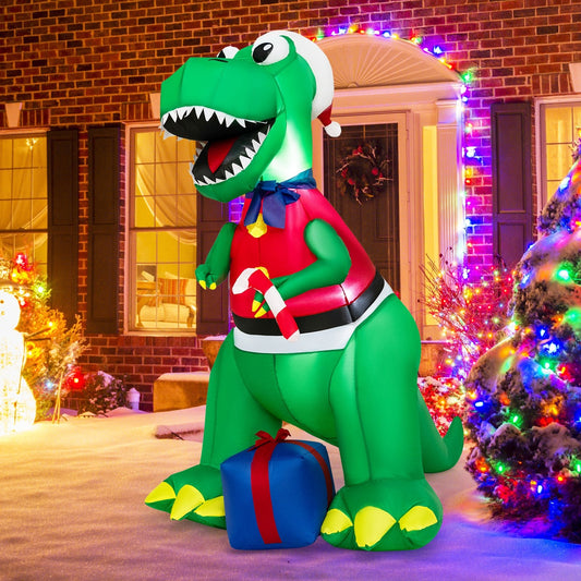 Inflatable Christmas Decoration with LED Lights and Waterproof Blower, Multicolor - Gallery Canada
