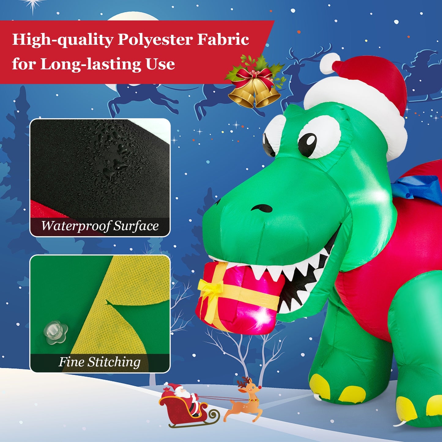 Inflatable Christmas Decoration With LED Lights, Multicolor Christmas Inflatables at Gallery Canada