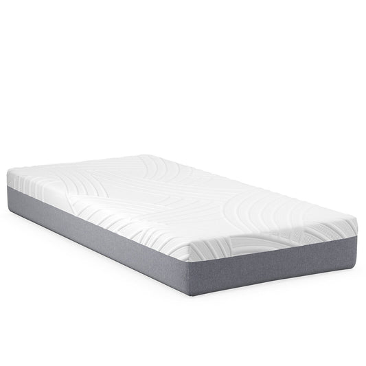 Bed Mattress Gel Memory Foam Convoluted Foam for Adjustable Bed-10 inches, White - Gallery Canada