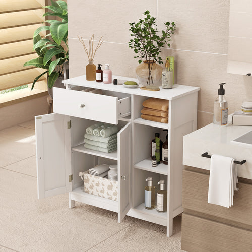 Bathroom Cabinet With Drawer, White