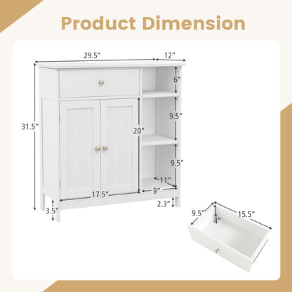 Bathroom Cabinet With Drawer, White Floor Cabinets at Gallery Canada