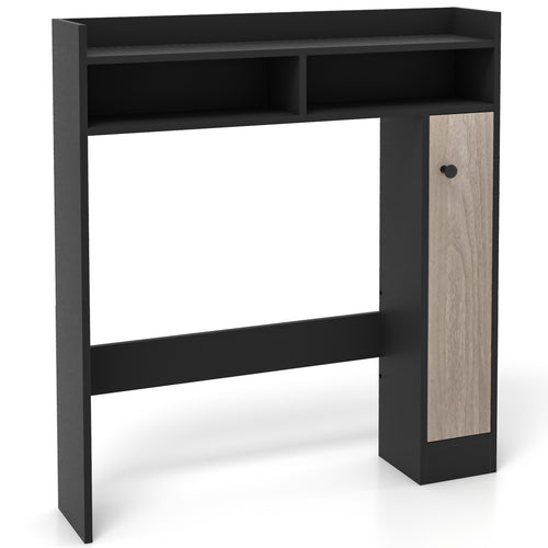 Over The Toilet Storage Organizer, Adjustable Shelves, Black