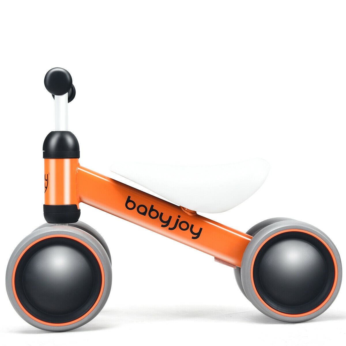 4 Wheels No-Pedal Baby Balance Bike, Orange at Gallery Canada