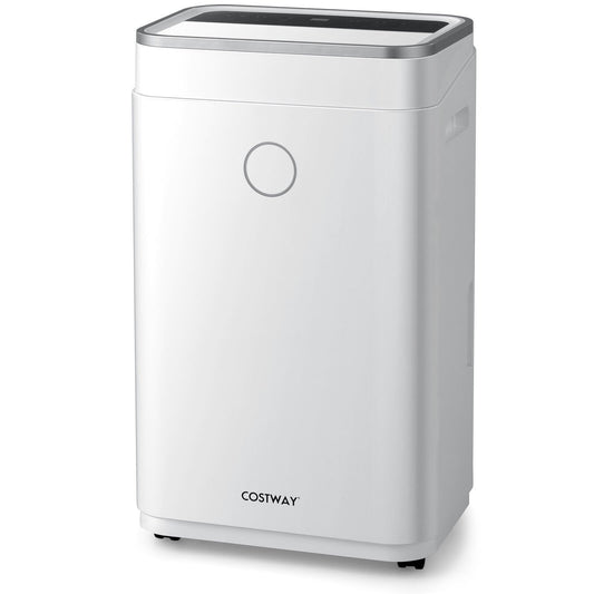 60-Pint Dehumidifier for Home and Basements 4000 Sq. Ft with 3-Color Digital Display, White