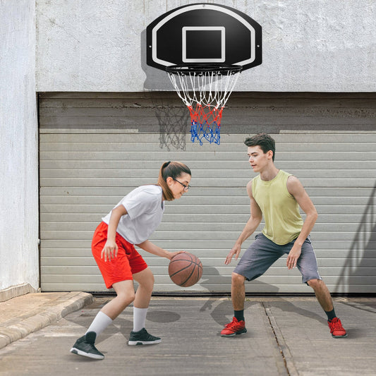 Wall Mounted Basketball Set for Kids Teens Adults, Black Sport Equipments Black at Gallery Canada