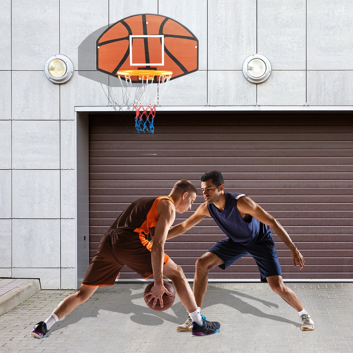 Indoor Outdoor Basketball Game, Large Shatter-proof Backboard, Red Sport Equipments at Gallery Canada