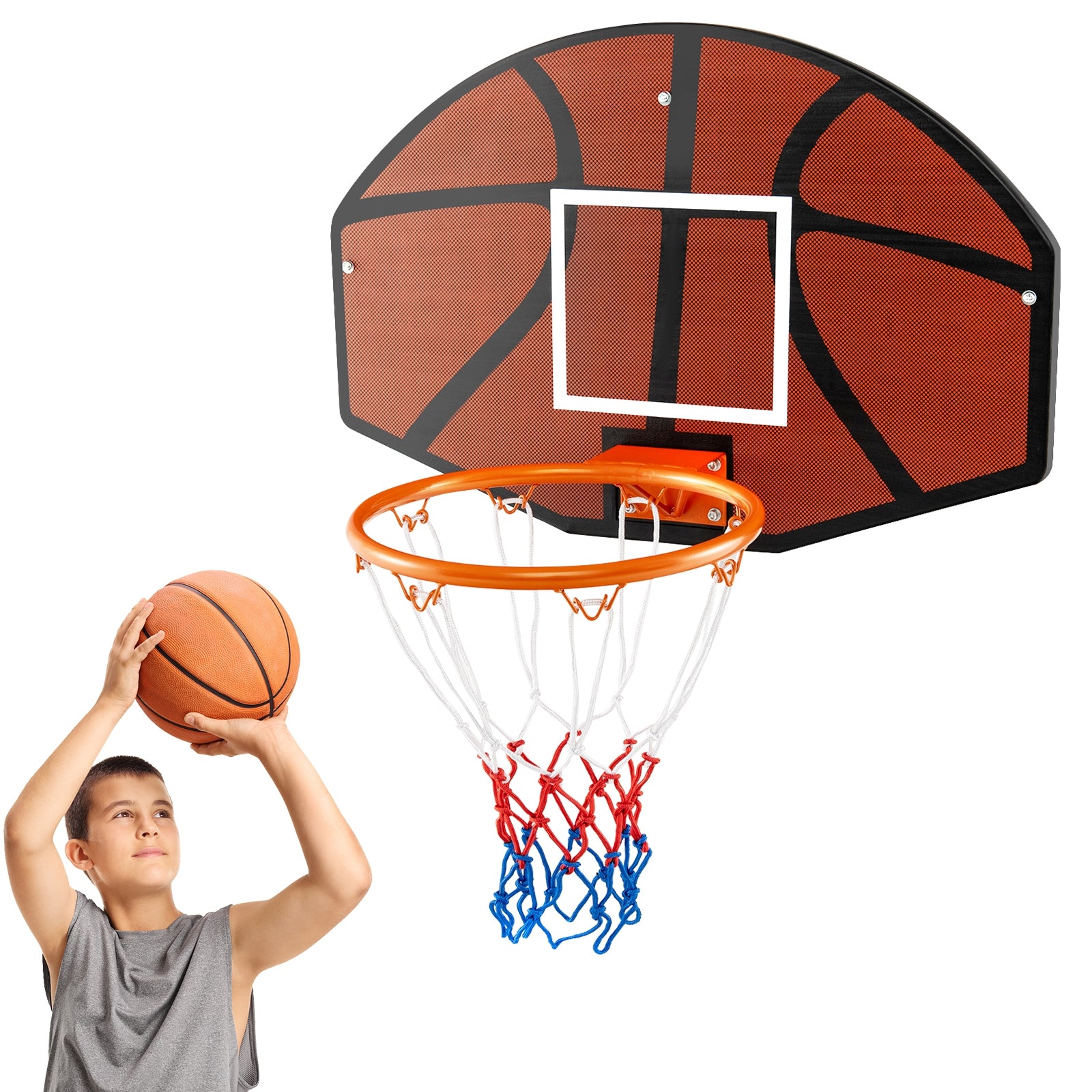 Indoor Outdoor Basketball Game, Large Shatter-proof Backboard, Red Sport Equipments at Gallery Canada