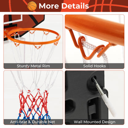 Indoor Outdoor Basketball Game, Large Shatter-proof Backboard, Red Sport Equipments at Gallery Canada