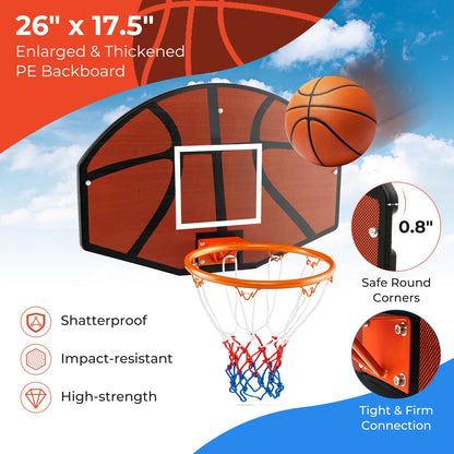 Indoor Outdoor Basketball Game, Large Shatter-proof Backboard, Red Sport Equipments at Gallery Canada