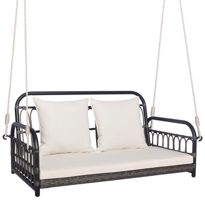 2-Person Outdoor Hanging Chair, Gray Porch Swings Gray at Gallery Canada