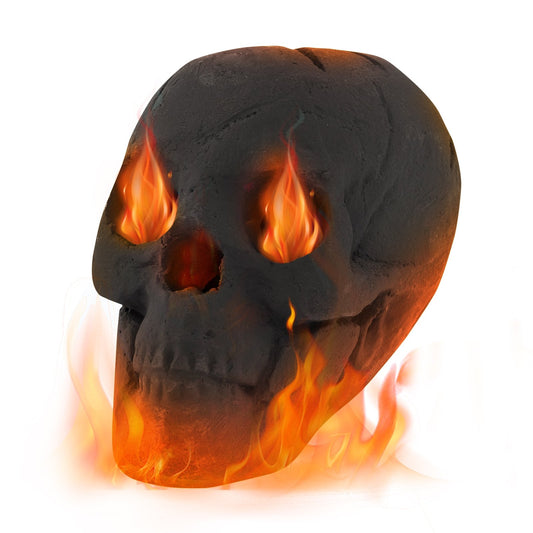 Halloween Fire Pit Skull Halloween Decoration, Black - Gallery Canada