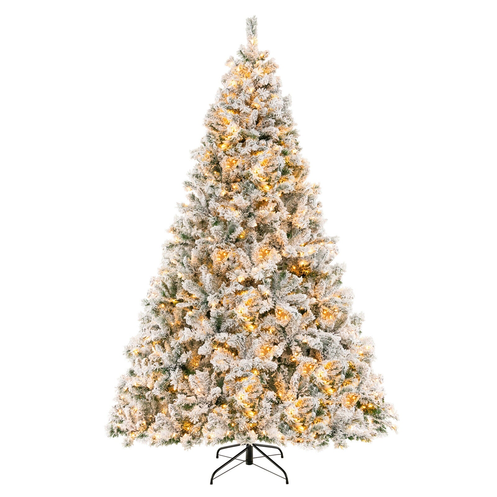 6/7/8 Feet Artificial Xmas Tree 3-Minute Quick Shape-8 ft, White Christmas Tree at Gallery Canada