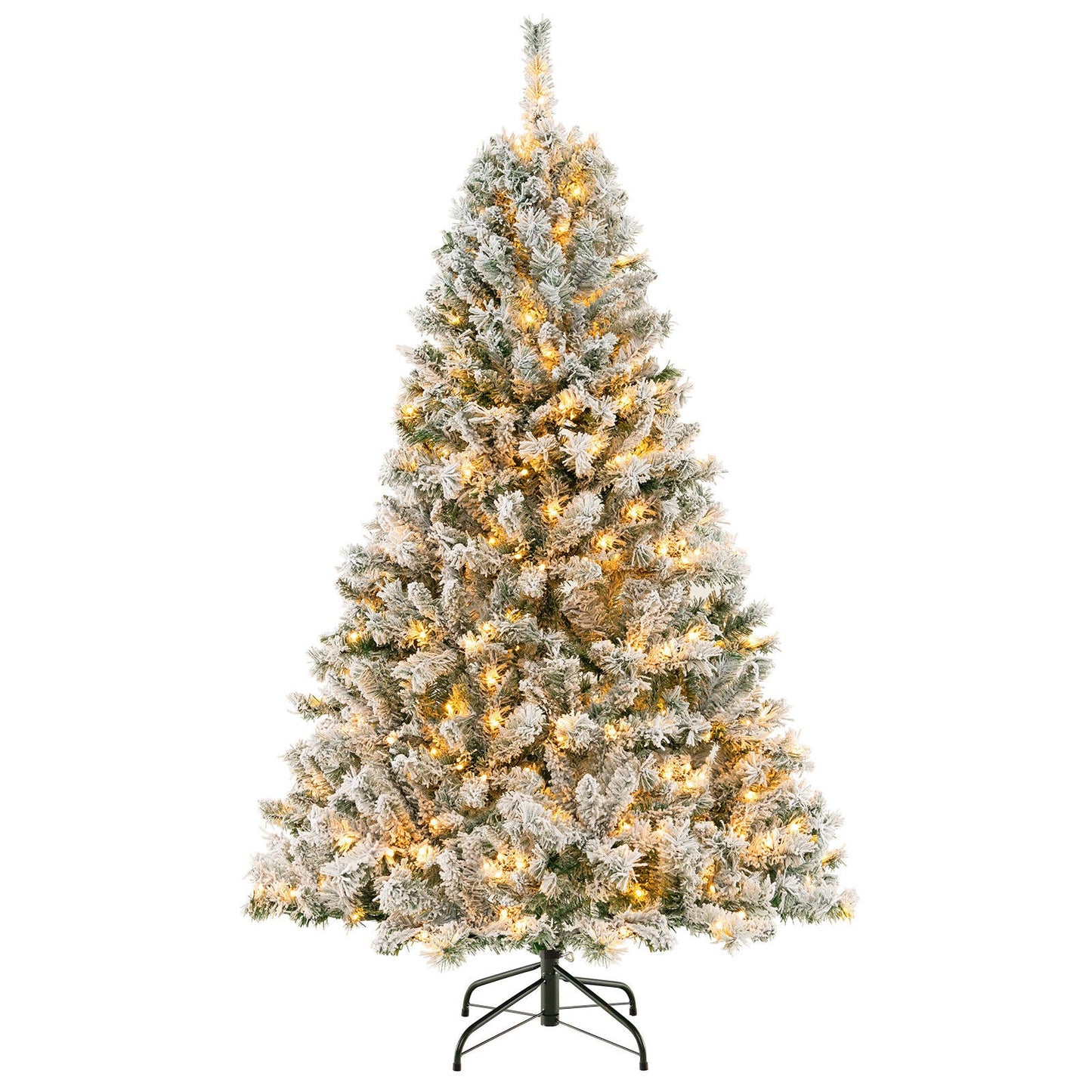6/7/8 Feet Artificial Xmas Tree 3-Minute Quick Shape-6 ft, White Christmas Tree at Gallery Canada