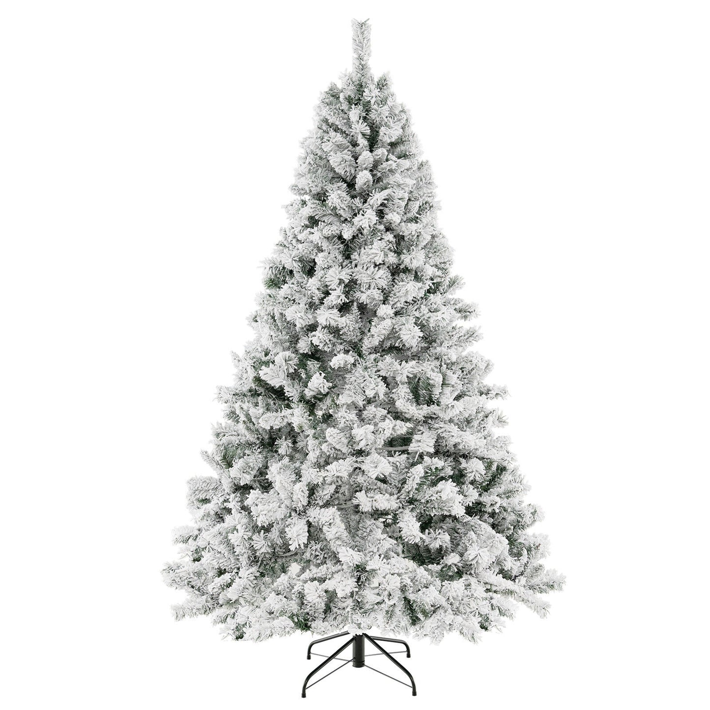 6/7/8 Feet Artificial Xmas Tree 3-Minute Quick Shape-7 ft, White Christmas Tree at Gallery Canada