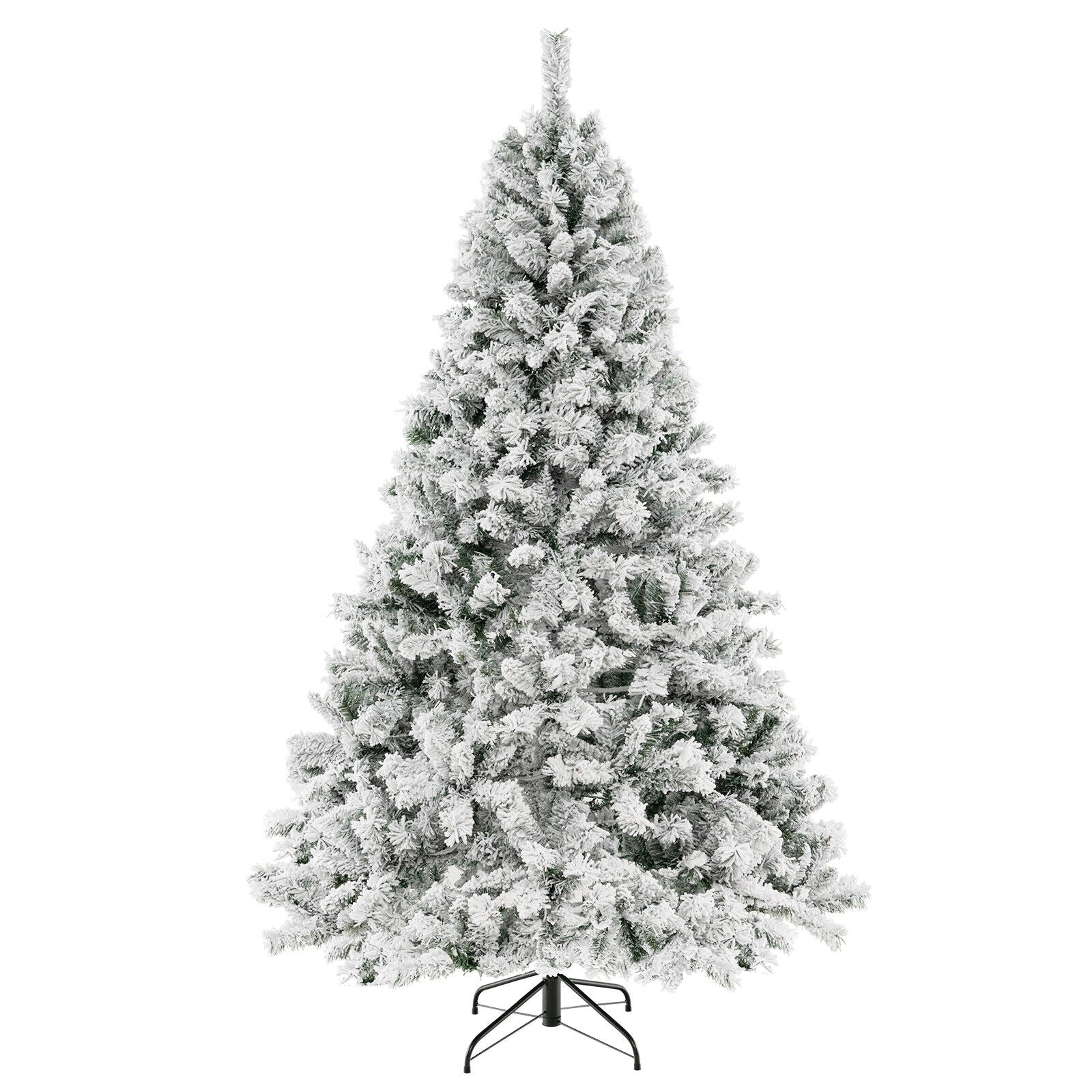 6/7/8 Feet Artificial Xmas Tree 3-Minute Quick Shape-7 ft, White Christmas Tree at Gallery Canada