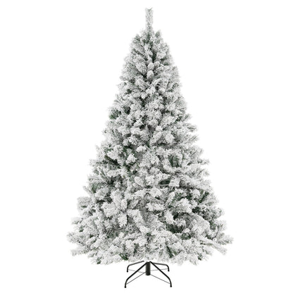 6/7/8 Feet Artificial Xmas Tree 3-Minute Quick Shape-7 ft, White Christmas Tree at Gallery Canada