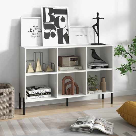 Open-Back Bookshelf with Drawer for Study, White - Gallery Canada