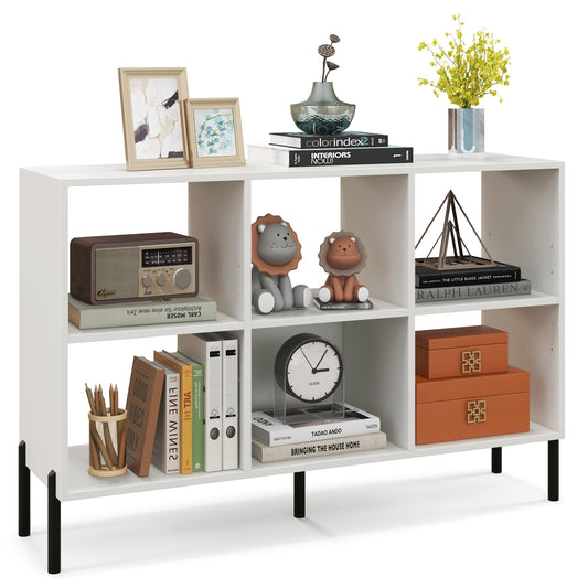 Open-Back Bookshelf With Drawer, White Bookcases White at Gallery Canada