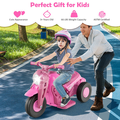 6V Kids Electric Ride On Motorcycle, With Bubble Maker And Music, Pink Powered Ride On Toys at Gallery Canada