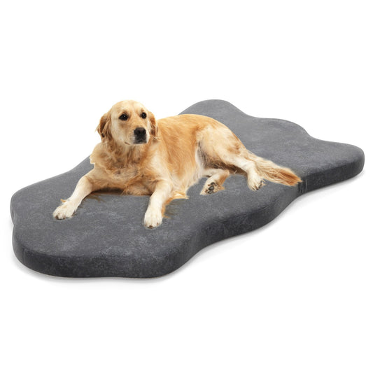 Orthopedic Dog Bed with Memory Foam Support for Large Dogs, Gray
