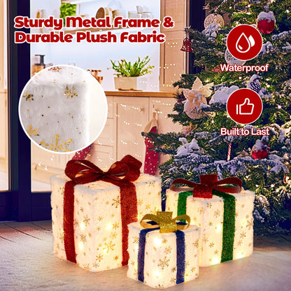 Christmas Lighted Gift Box Set, 48 Warm Lights Christmas Decor & Accessories at Gallery Canada