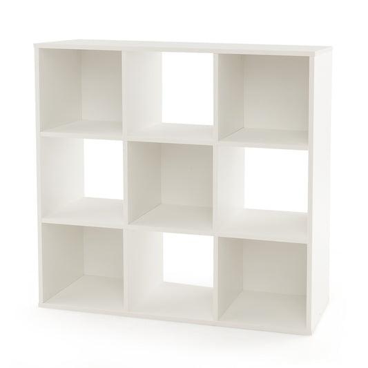 Wooden Kids Bookcase with Storage Cubbies and Anti-toppling Devices, White Kids Storage White at Gallery Canada
