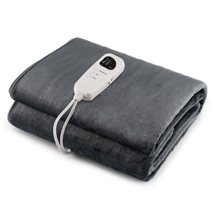 Electric Heated Mattress Pad, 5 Heating Levels, Overheat Protection, Gray Bedroom at Gallery Canada