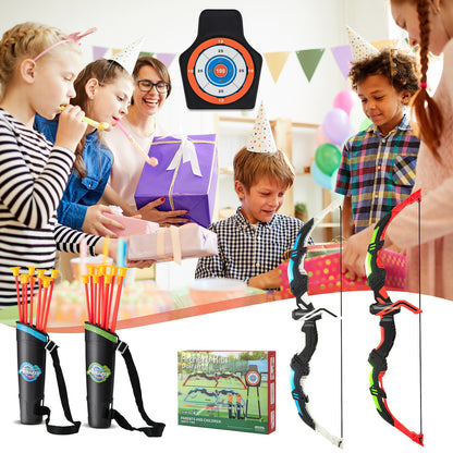 Youth Archery Bow Set with LED Light Up Bow and 20 Suction Cup Arrows for Kids, Multicolor Toy Sports at Gallery Canada