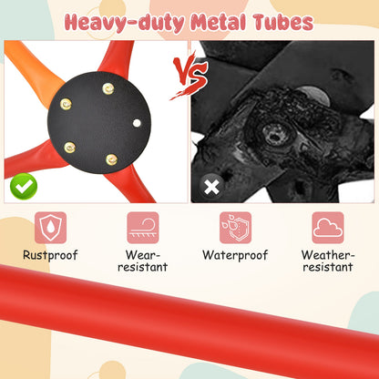 Kids Climbing Dome with Slide and Fabric Cushion for Garden Yard, Orange Climbers & Slides at Gallery Canada