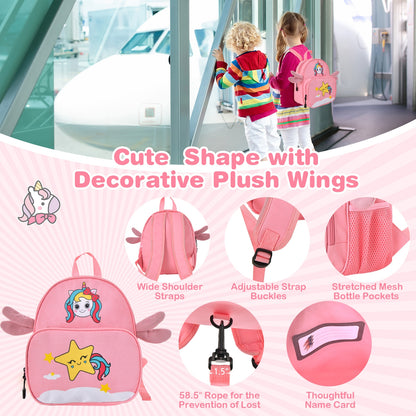 2 Pieces 18 Inch Ride-on Kids Luggage Set with Spinner Wheels, Pink Kids Luggage at Gallery Canada