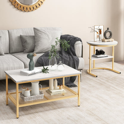 Nesting Coffee Table Set, 2 Piece, Golden Coffee Tables at Gallery Canada
