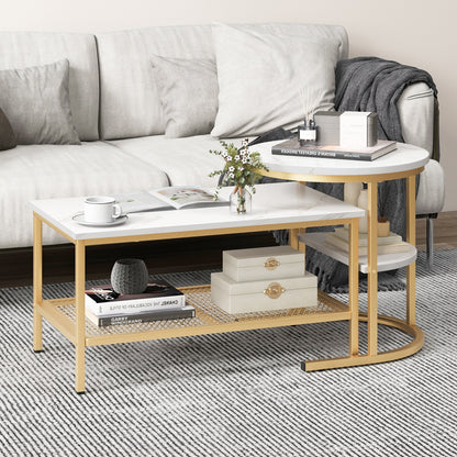 Nesting Coffee Table Set, 2 Piece, Golden Coffee Tables at Gallery Canada