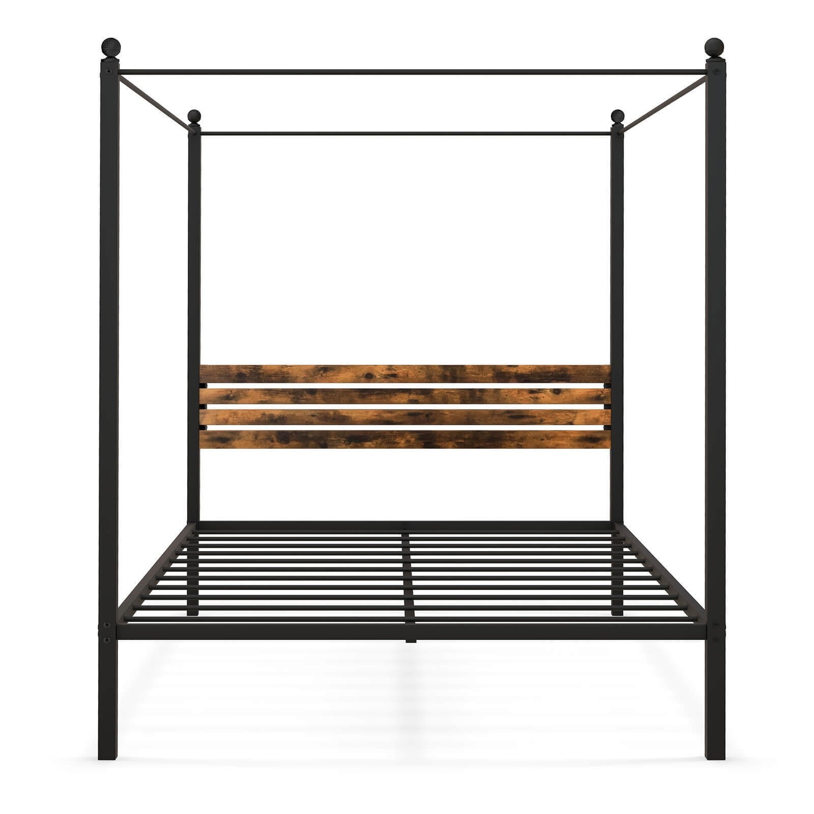 Queen Size Canopy Bed Frame with Under Bed Storage-Queen Size Beds & Bed Frames at Gallery Canada