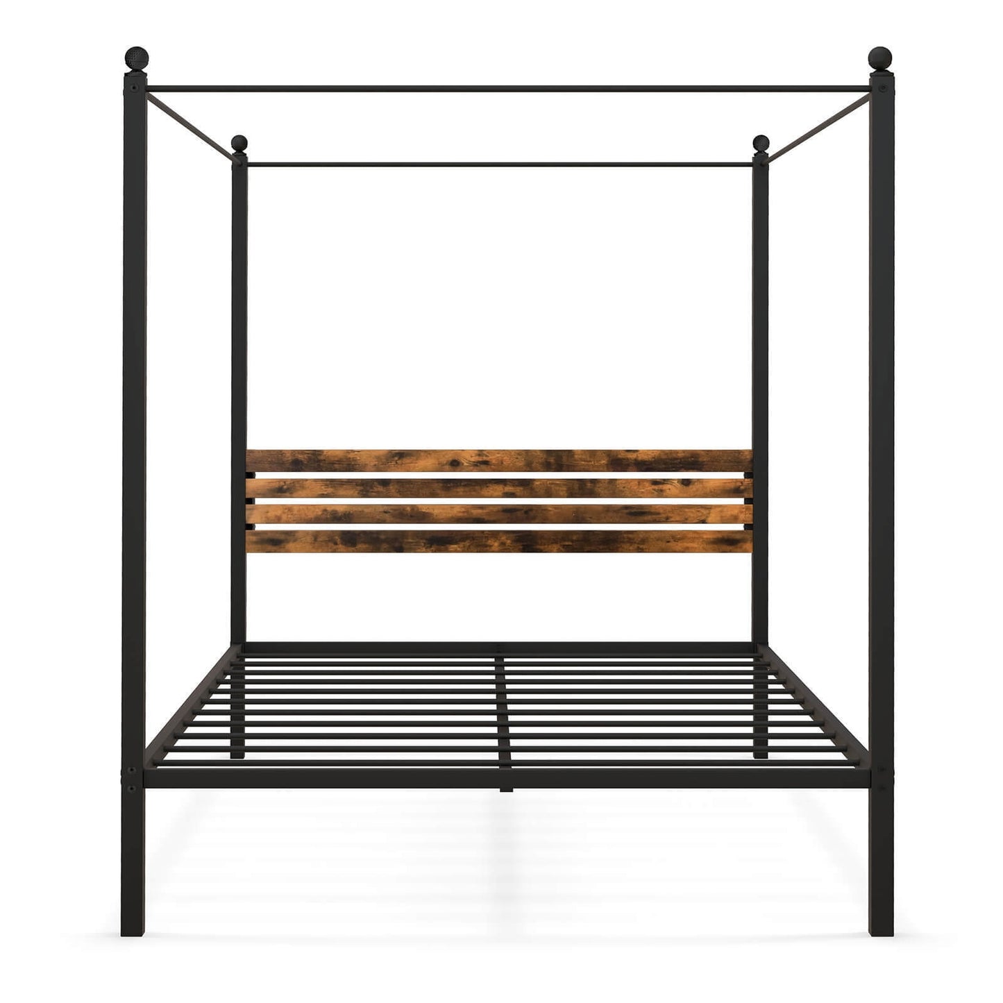 Queen Size Canopy Bed Frame with Under Bed Storage-Queen Size Beds & Bed Frames at Gallery Canada