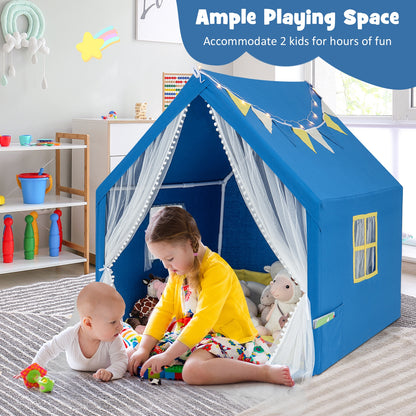48 x 42 x 50 Inch Large Play Tent with Washable Cotton Mat Holiday Birthday Gift for Kids, Blue Play Tents & Playhouse at Gallery Canada