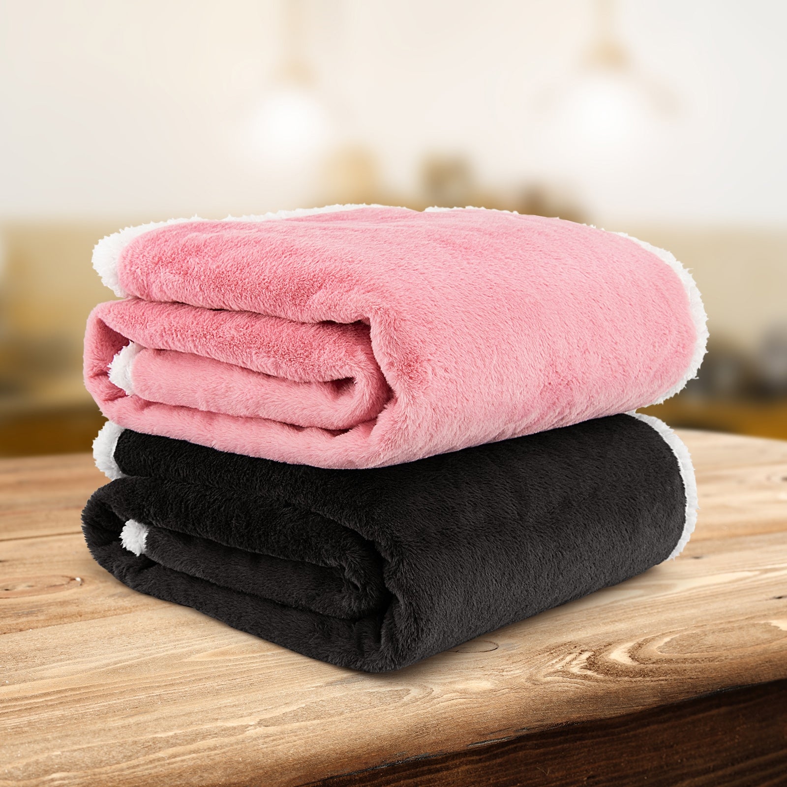Electric Heated Blanket Throw with 10 Heat Settings, Pink Bedding at Gallery Canada