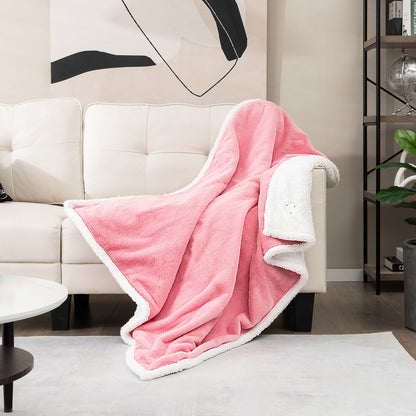 Electric Heated Blanket Throw, 10 Heat Settings, Pink Bedding at Gallery Canada