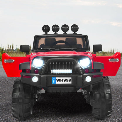 12V Kids Ride On Truck with Remote Control and Double Magnetic Door, Red Powered Ride On Toys at Gallery Canada