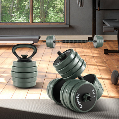 Adjustable Weight Dumbbell Set, Gray, Black Dumbbells at Gallery Canada