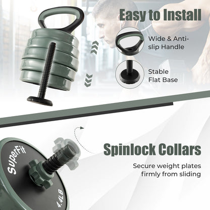 Adjustable Weight Dumbbell Set, Gray, Black Dumbbells at Gallery Canada