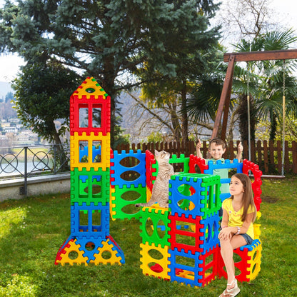 32 Pieces Big Waffle Block Set Kids Educational Stacking Building Toy, Multicolor Learning Toys at Gallery Canada
